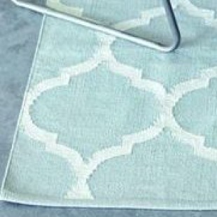 Liv Poly-L&auml;ufer Casablanca grau/weiss, 55 x 120 cm