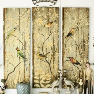 TRIPTYCHON Paradies 3 Wandtafeln