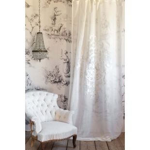 Nostagische Gardine Isabelle 140 x L 290 cm