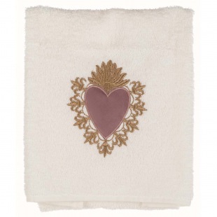 Badetuch Samt Herz