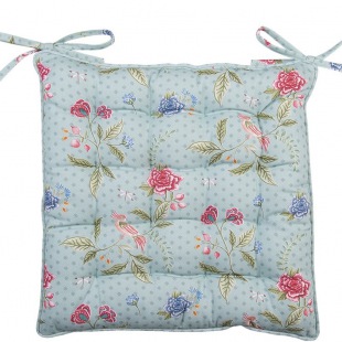 Sitzkissen Flora blau