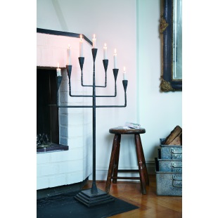 7-Kerzenleuchter Schmiedeeisen