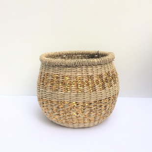 Jutetkorb Gold small