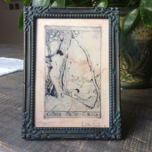  Exlibris Gretka Claubner mit kleinem Rahmen