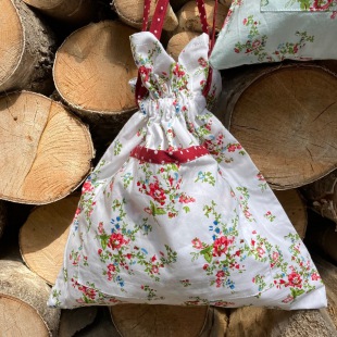 COTTAGE GATE Baumwolle Beutel wei&szlig;