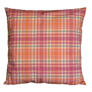 Lazis Karo orangepink Kissen, 50x50 cm