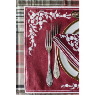 Tischset Venaria Finesse rot