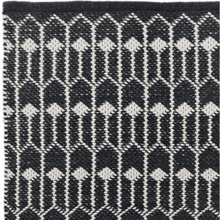 L&auml;ufer Tulip 70 x 200 cm schwarz-ecru