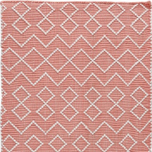 PET - Tunis L&auml;ufer coral - ecru 60 x 90 cm