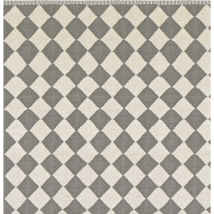 PET-Diamond L&auml;ufer  grau-ecru  60 x 90 cm