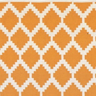 L&auml;ufer klein Siesta, 55 x 120 cm, gelb/weiss