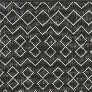 PET - Tunis L&auml;ufer  schwarz-ecru 70 x 250 cm