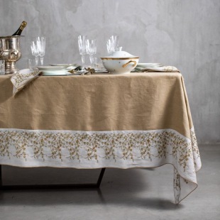 MANUFAKTUR Tischdecke Venaria Warm Linen