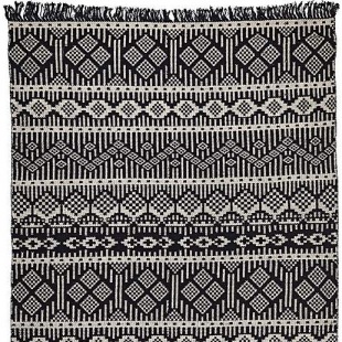 L&auml;ufer Panama 55 x 120 cm schwarz-altweiss