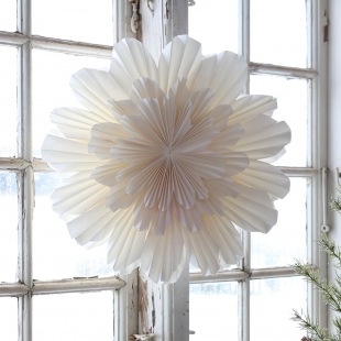 Papierstern Schneeblume
