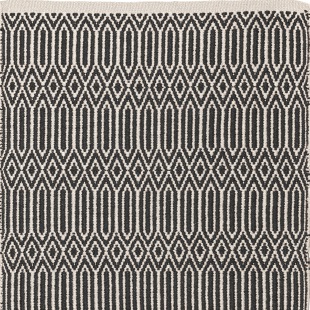 PET-Wik L&auml;ufer, schwarz - ecru 60 x 90 cm