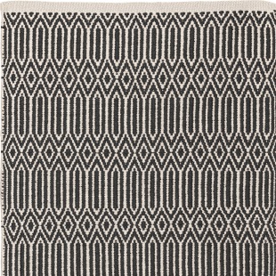 PET-Wik Teppich, schwarz-ecru 140 x 200 cm