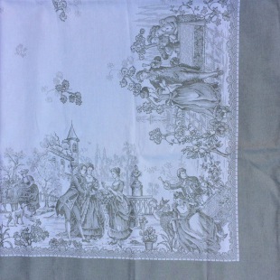 Tischl&auml;ufer Versailles 50 x 160 cm, gr&uuml;n