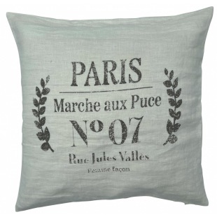 Leinenkissen March&eacute; aux Puces, 50 x 50 cm