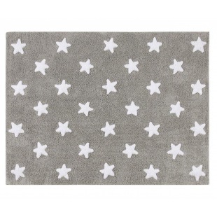 Lorena Canals Teppich Sterne grau 120 x 60 cm