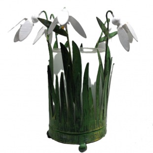 Serie Art Deco Schneegl&ouml;ckchen, Windlicht