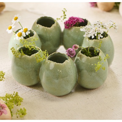 Ringvase Eier Reigen
