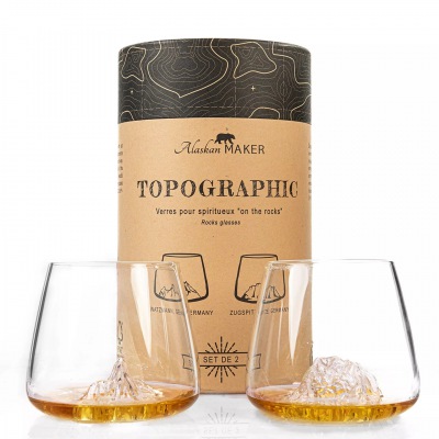 TOPOGRAPHIC 2-er Set Zugspitze und Watzmann 