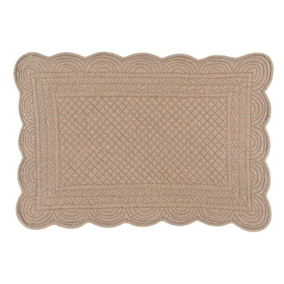 Tischset Boutis taupe-mokka french beige