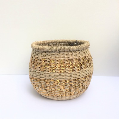 Jutetkorb Gold small