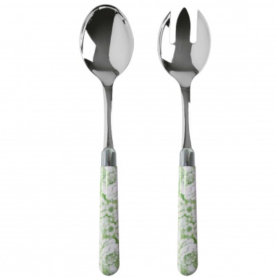 Servierbesteck Kamelia gr&uuml;n